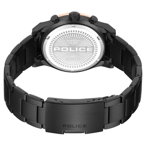 Police Quartz Multifunction Black Dial Black Colour Stainless Steel Strap Watch For Men PLPEWJK0006403