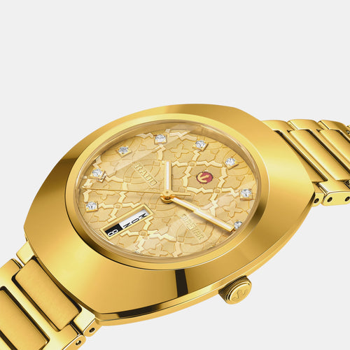 Diastar Original Unisex Automatic Gold Dial Analog Stainless Steel Watch R12161263