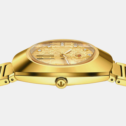 Diastar Original Unisex Automatic Gold Dial Analog Stainless Steel Watch R12161263