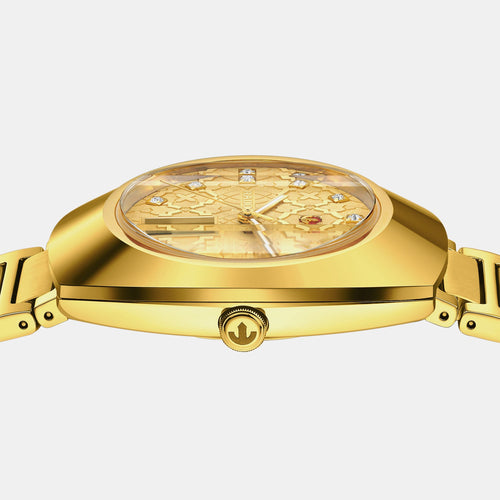 Diastar Original Unisex Automatic Gold Dial Analog Stainless Steel Watch R12161263