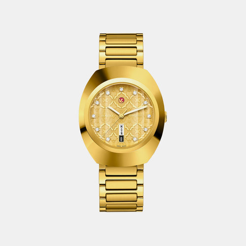 Diastar Original Unisex Automatic Gold Dial Analog Stainless Steel Watch R12161263