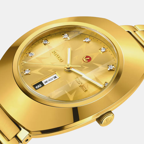 Diastar Original Unisex Automatic Gold Dial Analog Stainless Steel Watch R12161663
