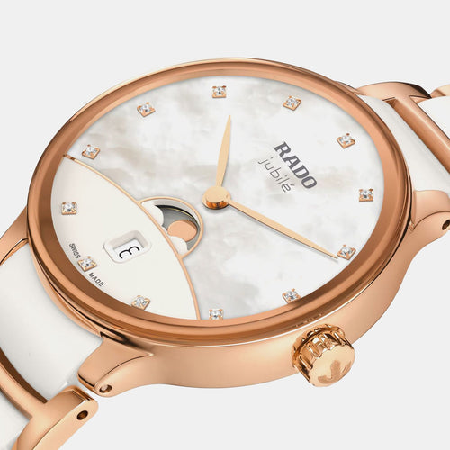 Centrix Women Quartz Mother Of Pearl Dial Analog Ceramic Watch R30232922