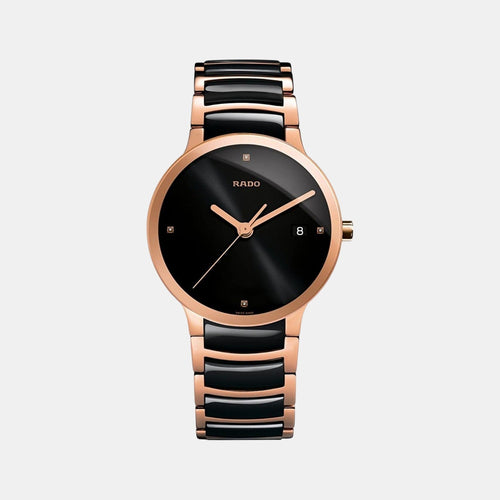 Centrix Unisex Quartz Black Dial Analog Stainless Steel Watch R30554712