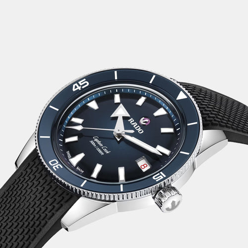 Captain Cook Men Automatic Blue Dial Analog Rubber Watch R32223229