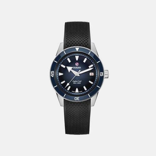 Captain Cook Men Automatic Blue Dial Analog Rubber Watch R32223229