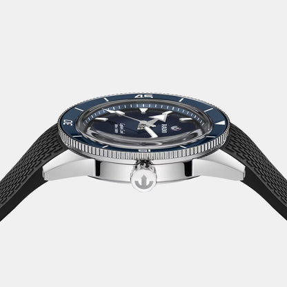 Captain Cook Men Automatic Blue Dial Analog Rubber Watch R32223229