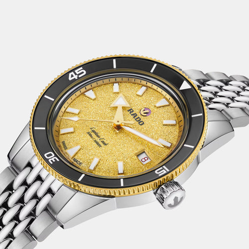 Captain Cook Women Automatic Gold Dial Analog Stainless Steel Watch R32223258