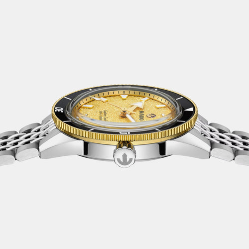 Captain Cook Women Automatic Gold Dial Analog Stainless Steel Watch R32223258