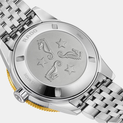 Captain Cook Women Automatic Gold Dial Analog Stainless Steel Watch R32223258