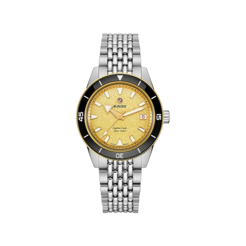 Captain Cook Women Automatic Gold Dial Analog Stainless Steel Watch R32223258