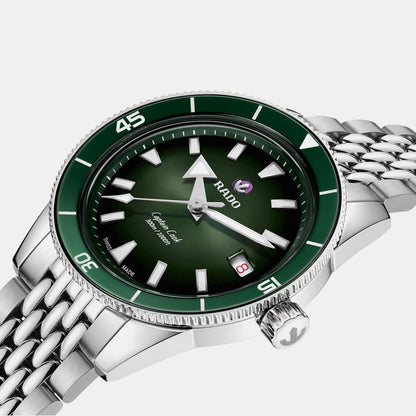 Captain Cook Women Automatic Green Dial Analog Stainless Steel Watch R32223313