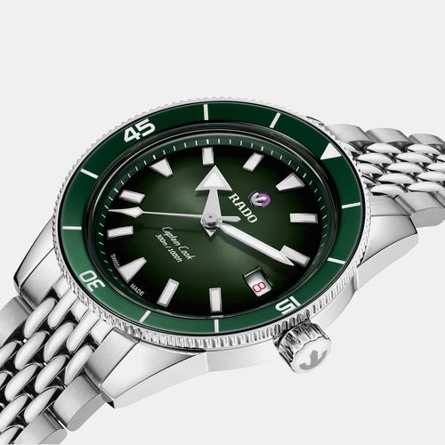 Captain Cook Women Automatic Green Dial Analog Stainless Steel Watch R32223313