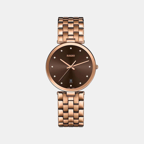 Florence Women Quartz Brown Dial Analog Stainless Steel Watch R48889743