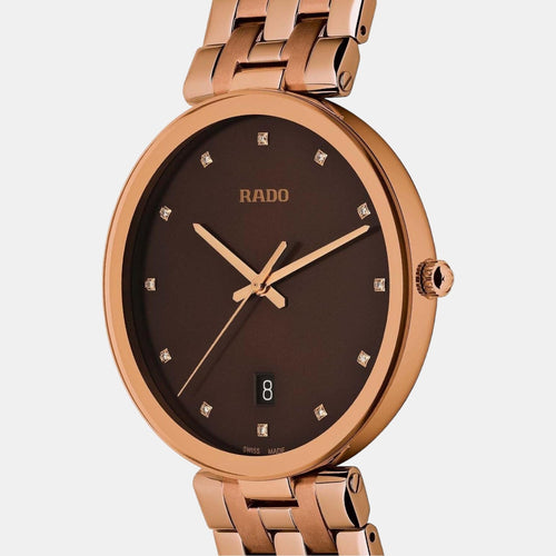 Florence Women Quartz Brown Dial Analog Stainless Steel Watch R48889743