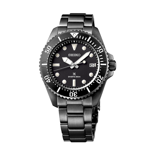 Seiko Prospex Solar Diver's in All Black - SNE599P1