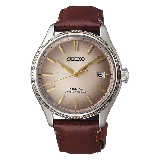 Seiko Presage Classic Series "Shiracha" Upcycled Leather Strap Limited Edition - SPB529J1