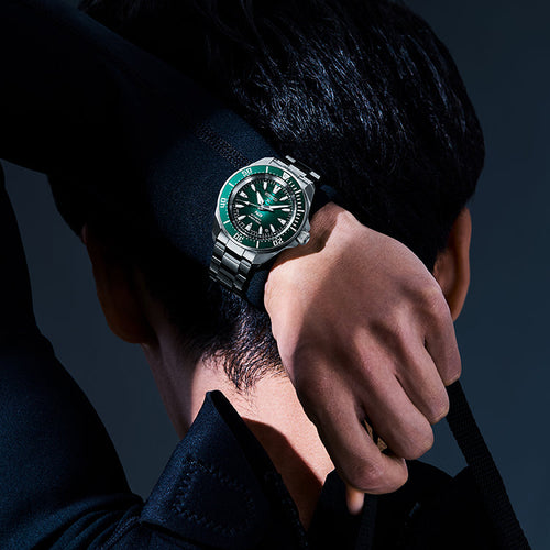 Seiko Prospex PADI 60th Anniversary 4R Compact Mechanical Diver's Watch in Underwater - SRPL53K1