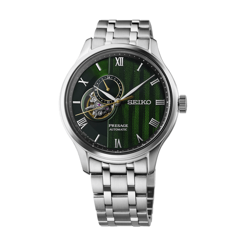 Seiko Presage Japanese Zen Gardens' in Fern green - SSA463J1