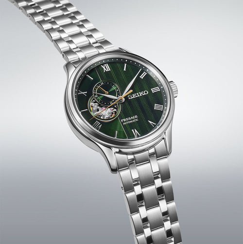 Seiko Presage Japanese Zen Gardens' in Fern green - SSA463J1
