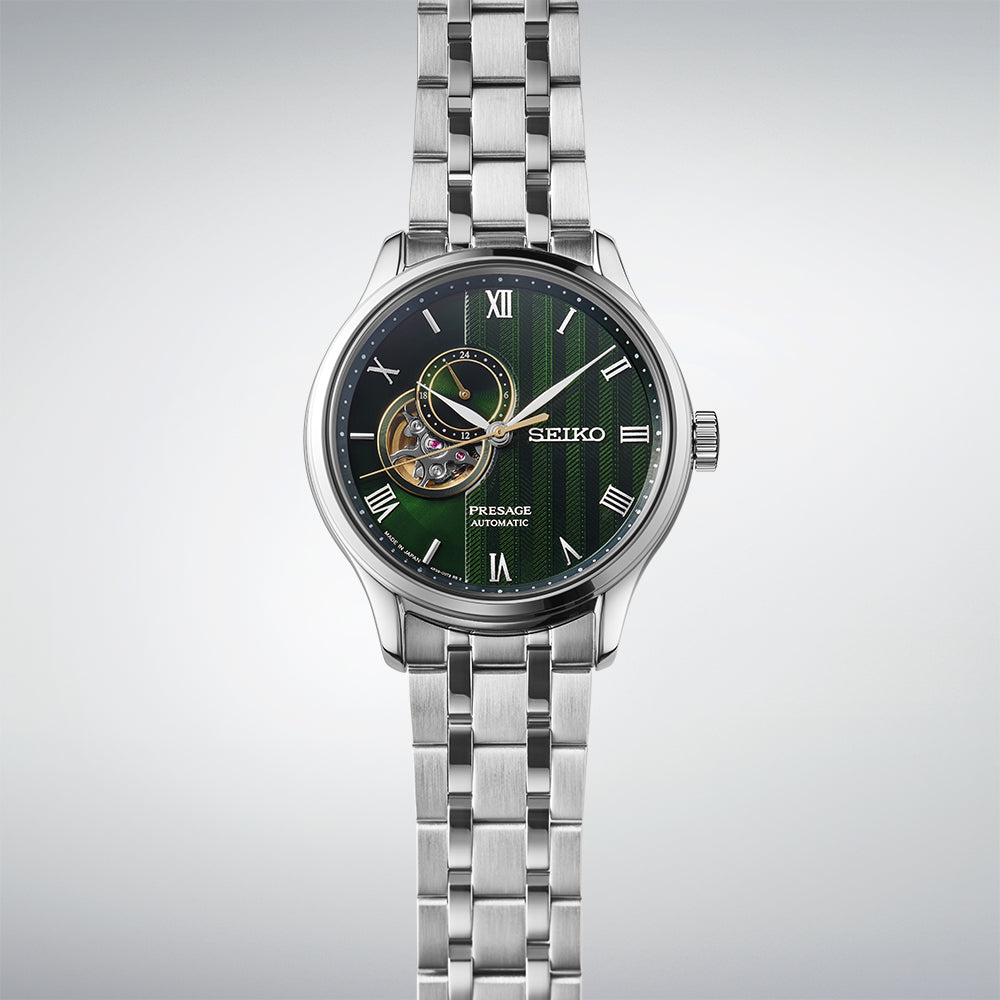 Seiko Presage 'Japanese Zen Gardens' in Fern green - SSA463J1