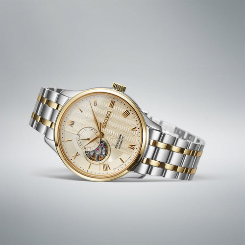 Seiko Presage Japanese Zen Gardens' in Gold-toned sand - SSA464J1