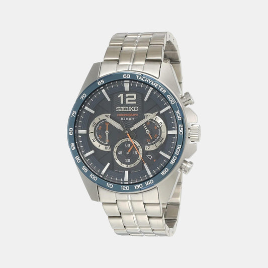 Seiko Chronograph Quartz, Blue Dial - SSB345P1