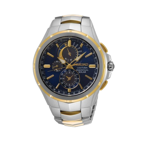 Seiko Coutura Multifunction Solar/Quartz, Blue Dial - SSC798P1