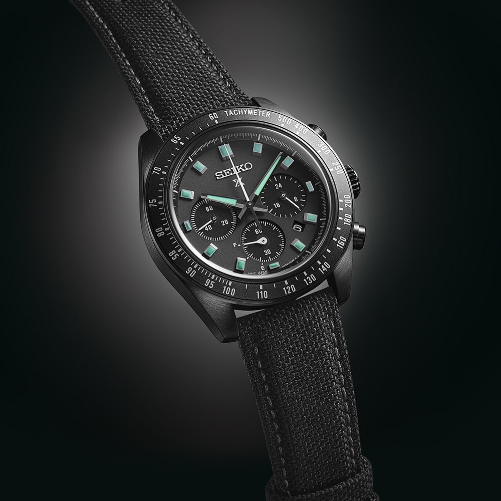 Seiko Prospex Black Series 'Night Vision' Solar Speedtimer Chronograph - SSC923P1