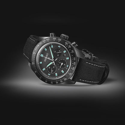 Seiko Prospex Black Series 'Night Vision' Solar Speedtimer Chronograph - SSC923P1