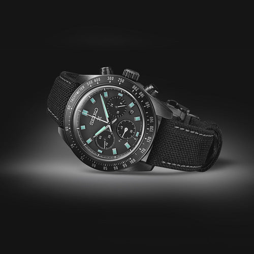 Seiko Prospex Black Series "Night Vision" Solar Speedtimer Chronograph - SSC923P1