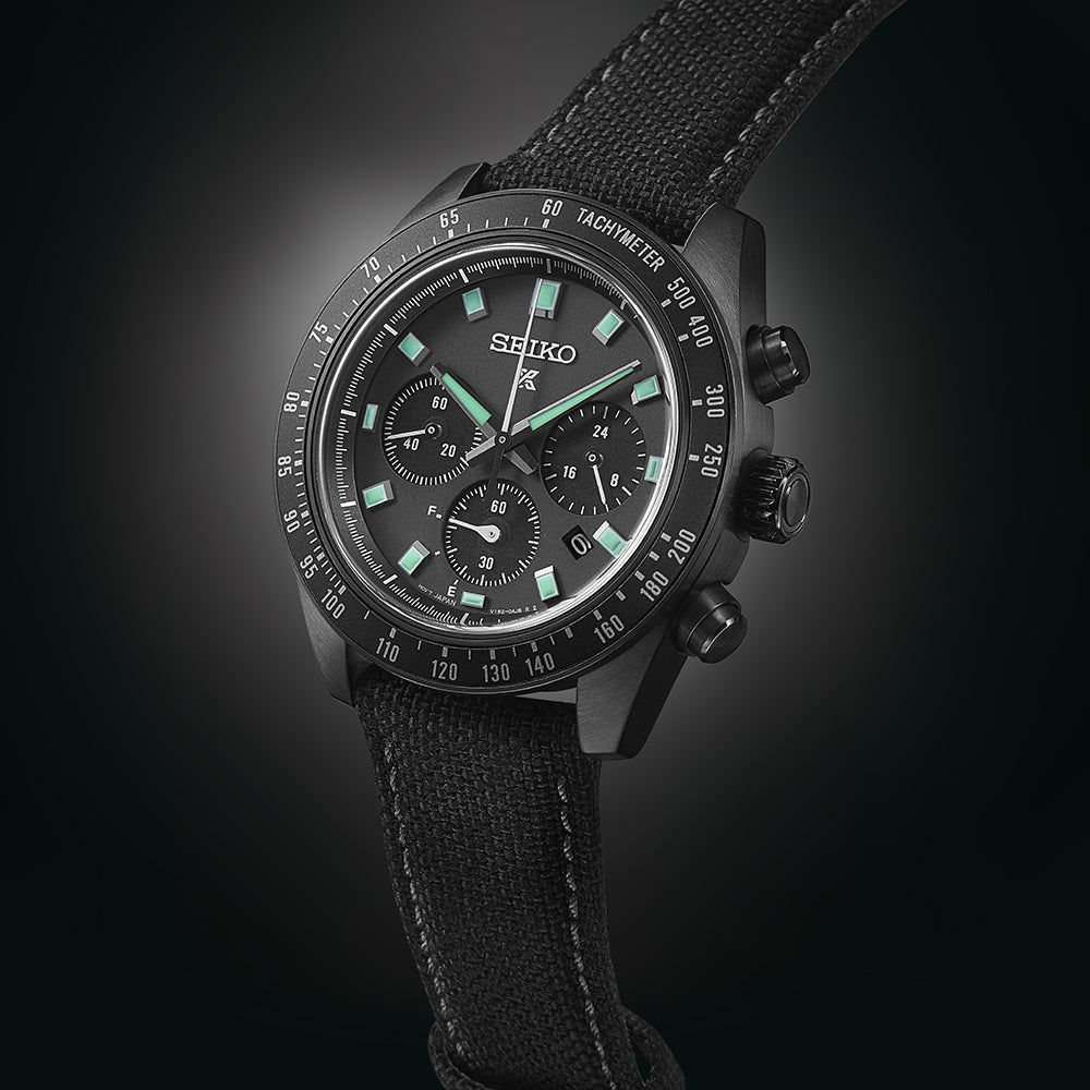 Seiko Prospex Black Series 'Night Vision' Solar Speedtimer Chronograph - SSC923P1