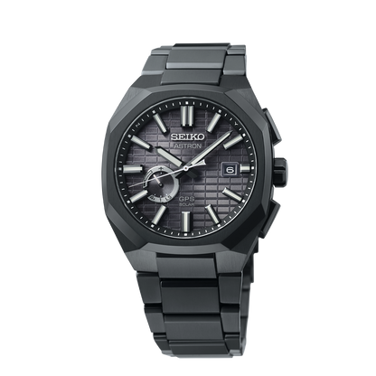 Astron GPS Solar Jet Black Crystal Box - SSJ015J1