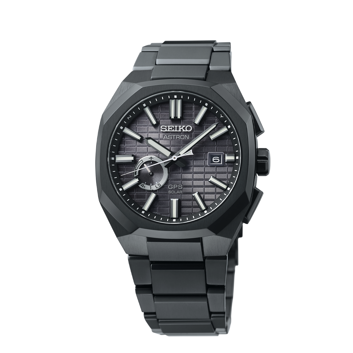 Astron GPS Solar Jet Black Crystal Box - SSJ015J1