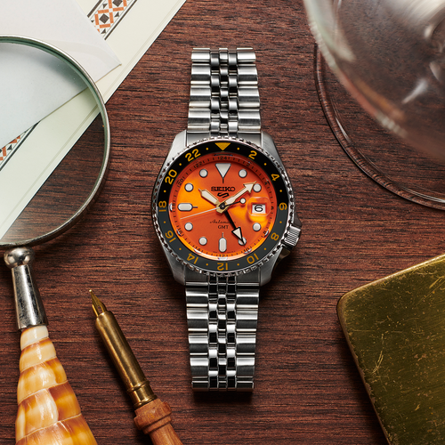 Seiko 5 Sports Mikan Orange GMT SKX Re-Interpretation - SSK005K1