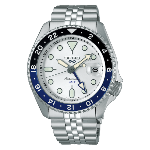 Seiko 5 Sports SKX GMT Sky Blue, Silver Cloud - SSK033K1