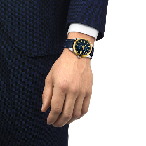 Tissot Gentleman Powermatic 80 Silicium Solid 18K Gold Bezel T9274074604101