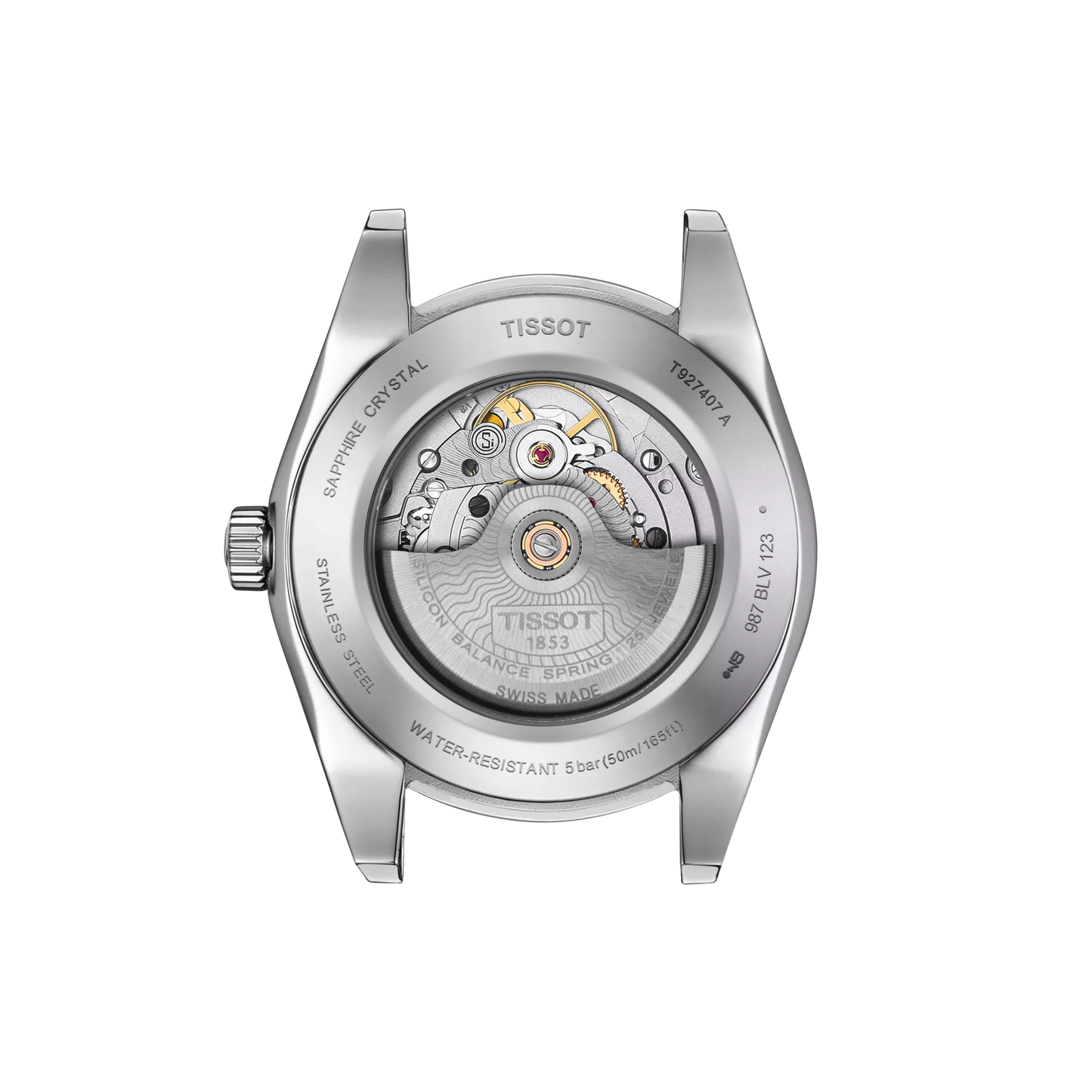 Tissot Gentleman Powermatic 80 Silicium Solid 18K Gold Bezel T9274074606101