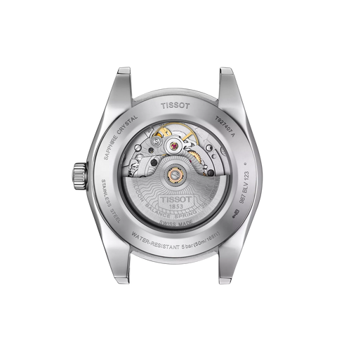 Tissot Gentleman Powermatic 80 Silicium Solid 18K Gold Bezel T9274074629101