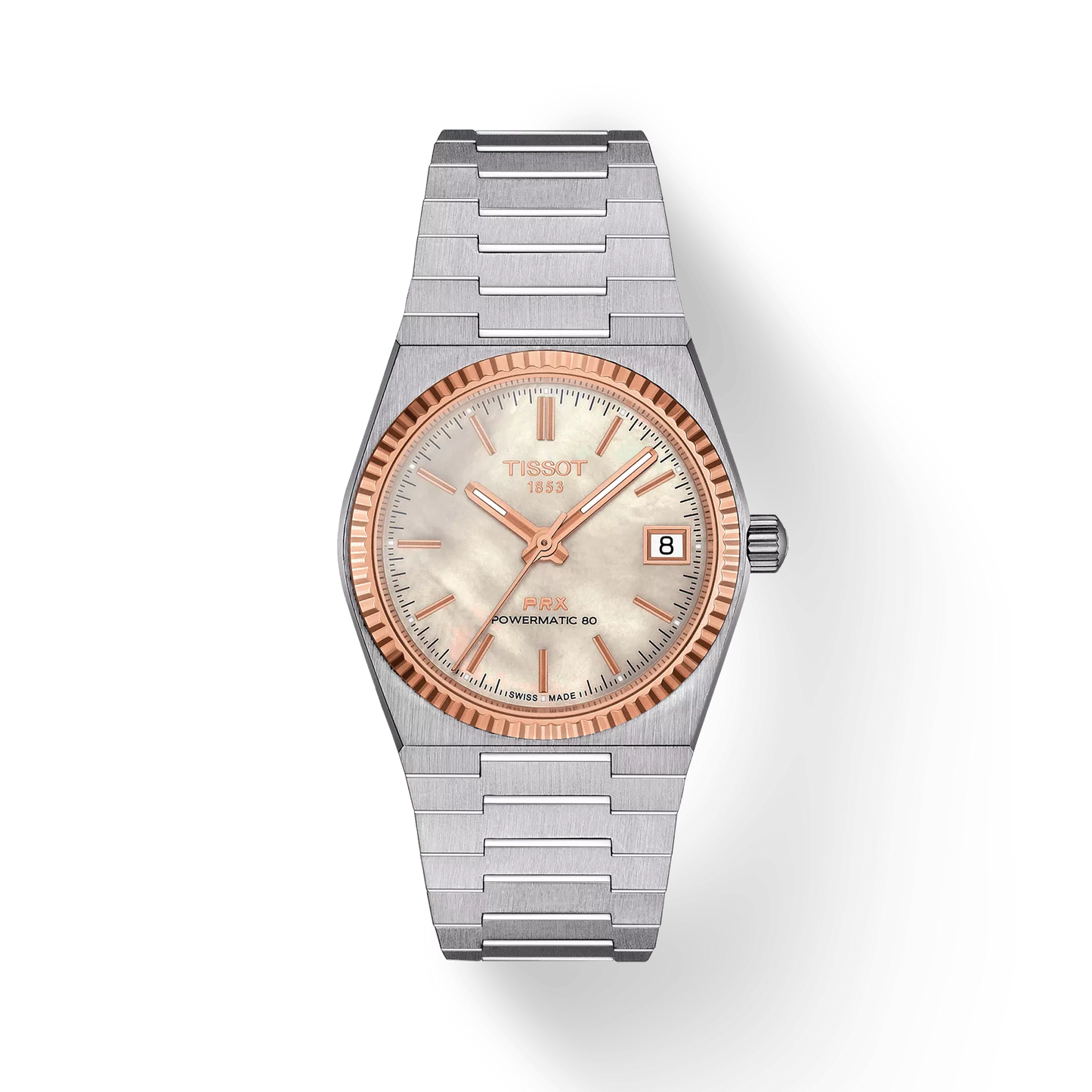 Tissot PRX Powermatic 80 35mm Steel and 18K Gold Bezel T9312074111100