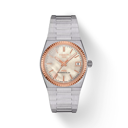 Tissot PRX Powermatic 80 35mm Steel and 18K Gold Bezel T9312074111100