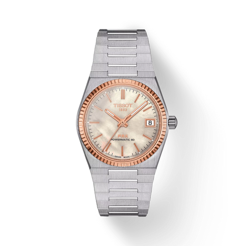 Tissot PRX Powermatic 80 35mm Steel and 18K Gold Bezel T9312074111100