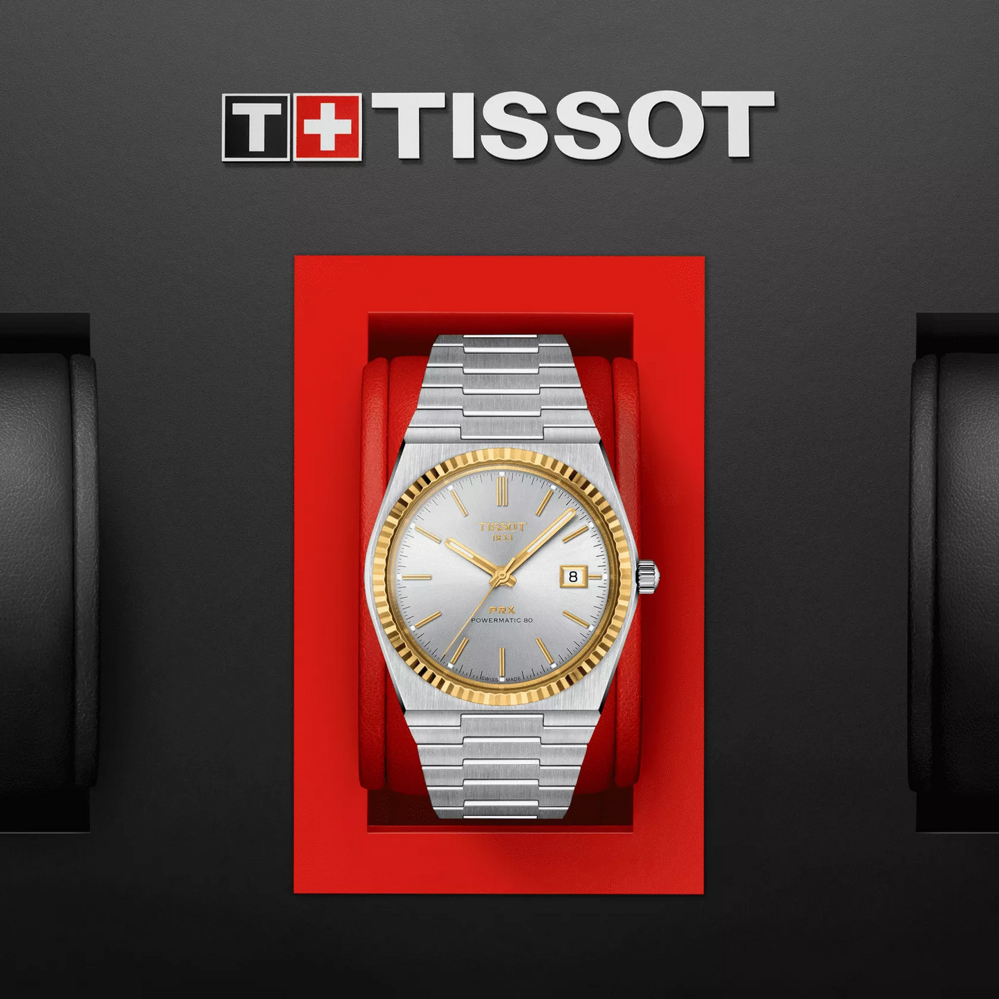 Tissot PRX Powermatic 80 Steel and 18K Gold Bezel T9314074103101