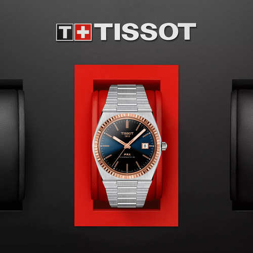 Tissot PRX Powermatic 80 Steel & 18K Gold Bezel T9314074104100