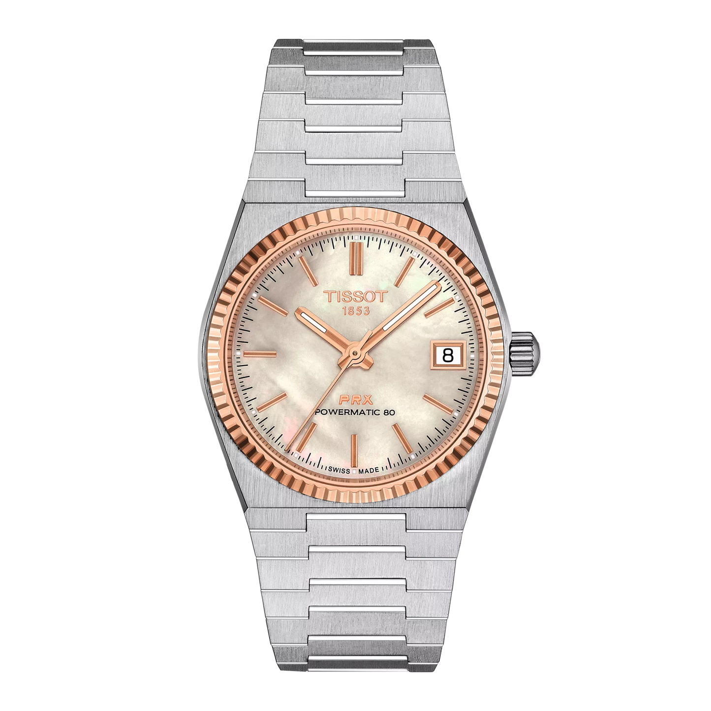 Tissot PRX Powermatic 80 35mm Steel and 18K Gold Bezel T9312074111100