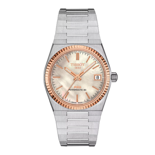 Tissot PRX Powermatic 80 35mm Steel and 18K Gold Bezel T9312074111100