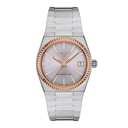 Tissot PRX 35Mm Powermatic 80 Steel & 18K Gold Bezel T9312074133600