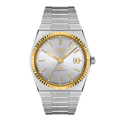 Tissot PRX Powermatic 80 Steel and 18K Gold Bezel T9314074103101