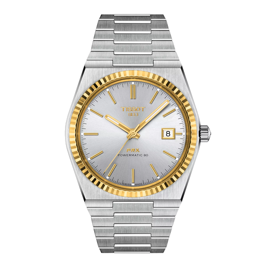 Tissot PRX Powermatic 80 Steel and 18K Gold Bezel T9314074103101