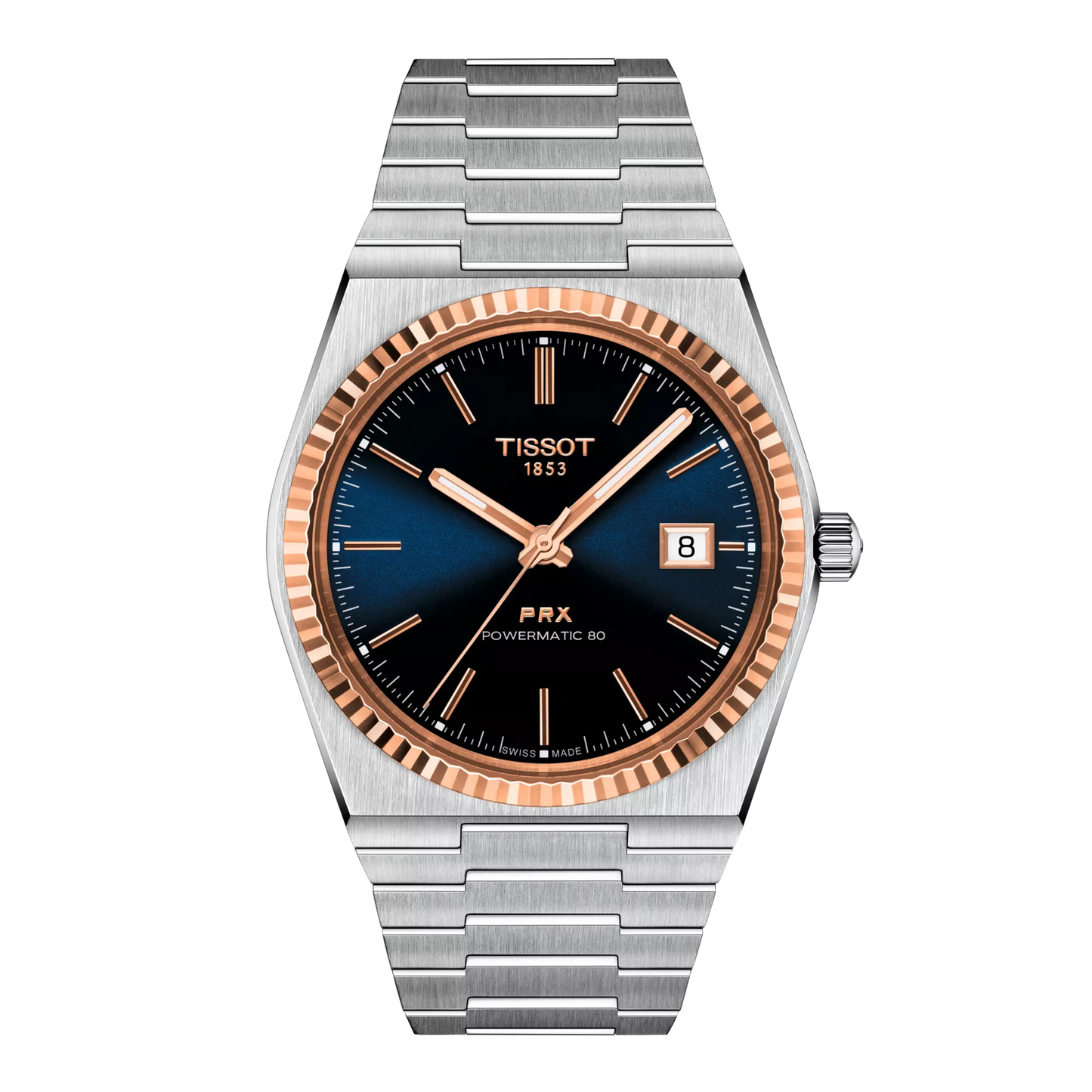 Tissot PRX Powermatic 80 Steel & 18K Gold Bezel T9314074104100